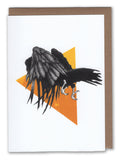 Fighting Corvid Art Card