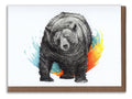 Shaking Bear Art Card
