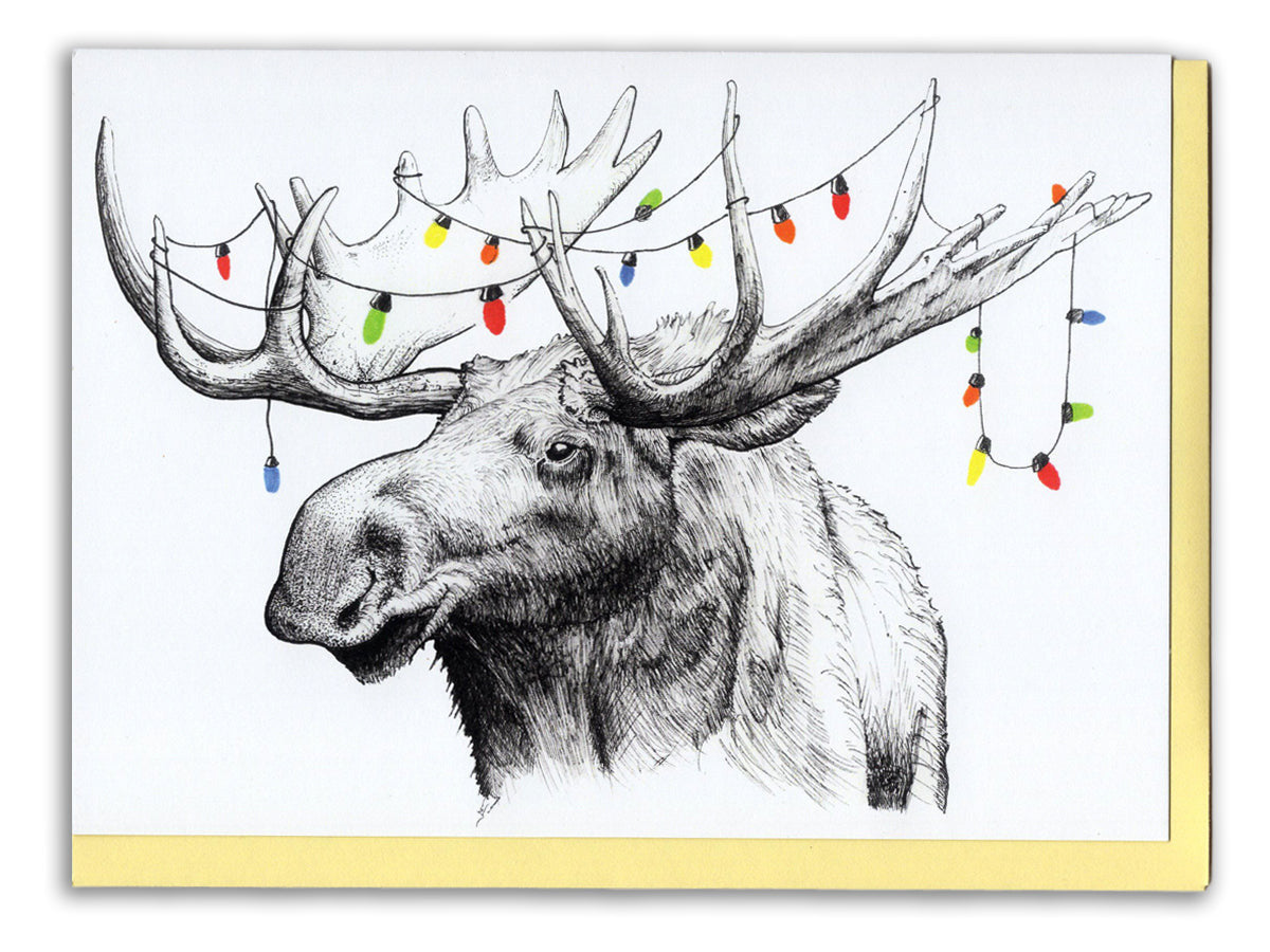 Merry Christmas Moose Card pack