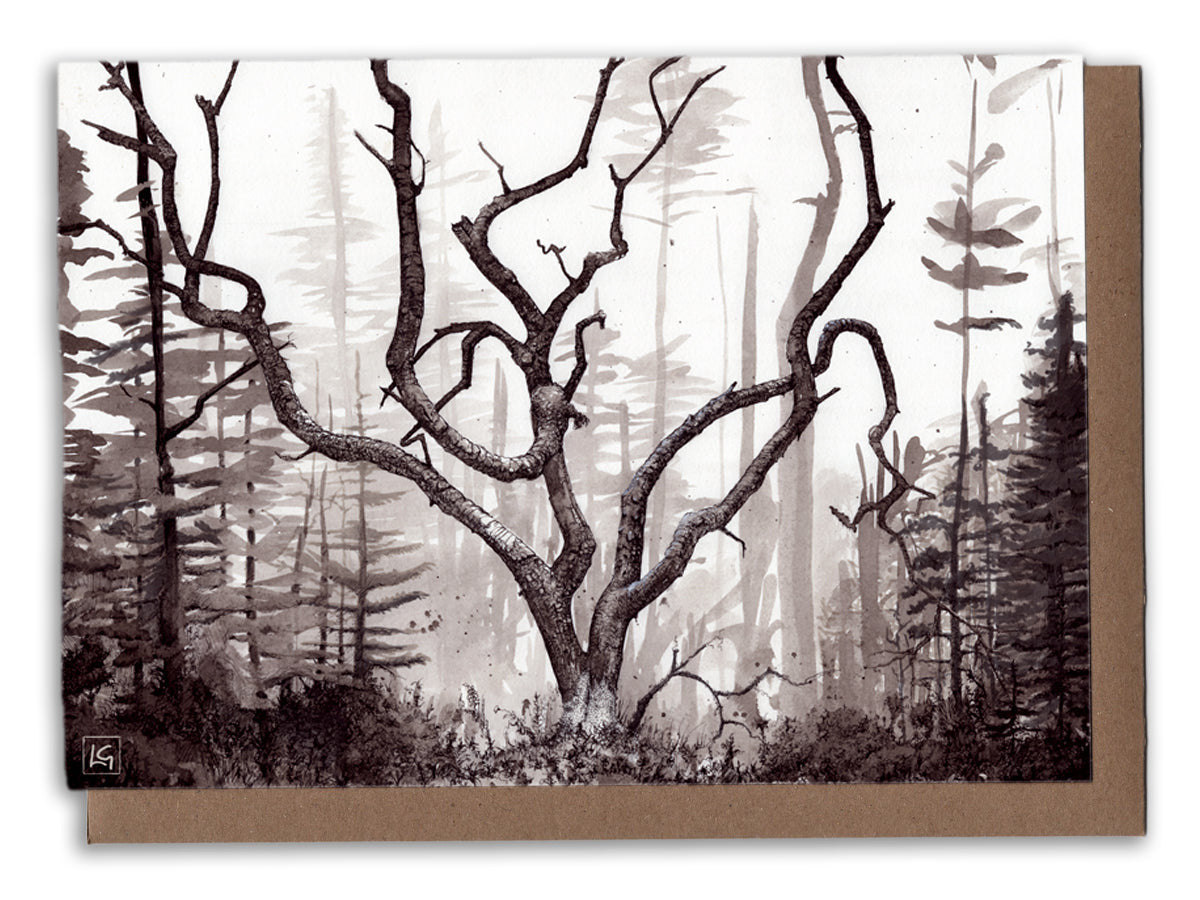 Elm Tree Art Card